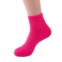 Zimske bombonske boje cijevi čarape koralne čarape Podne čarape Solid boja tople čarape J