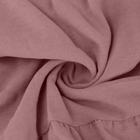 Absuyy ženske haljine - Ženska ogrebotina bez rukava velika haljina ružičasta veličina