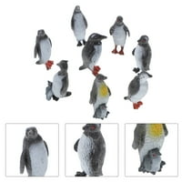 Frcolor Penguin Model Ocean Minijaturne figurice za životinje Stvorene igračke Smalltopper torte Životinje Action Life Seafigure Figurine