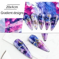 Naljepnice za nokte za gel nokte Galaxy naljepnica Art Nail Set Set drugi naljepnica Sky Nail 20 * Nail