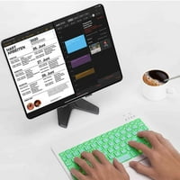 U lagana ergonomska tastatura sa pozadinom RGB svjetlo, višestruki tanak punjiva tipkovnica Bluetooth 5. i 2,4 GHz stabilna priključna tastatura za ZTE Nubia Red Magic 6