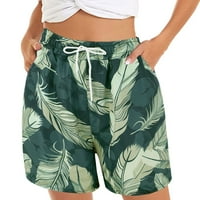 Kratke čarape za žene Žene Ležerne kratke hlače Ljeto udobno plaže kratke hlače Elastični struk cvjetni