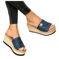 Ljetni flip flops modni uzročni klinovi žene cipele cipele s papučama veličine 9- papuče žene slatke