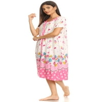 Lati modne žene Nighthowns kratkih rukava ženske spavaćice i spavanje ružičaste veličine 1x