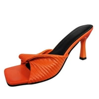 DMQupv veličina visokih potpetica za žene visoke ženske pete na cipelama sandale Ženske visoke potpetice Ženske pete za cipele visoke pete Narančasta 9.5