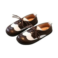 Harsuny Boy's Classic Classic Class-up školska uniforma Oxford Comfort haljina za cipele Loafer Stanovi Brown 4.5c