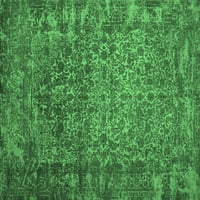 Ahgly Company Indoreni pravokutnik Sažetak smaragdno zeleni savremene suvremene prostirke, 7 '10'