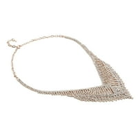 Trgovina LC bijelom kristalnom ogrlicom za rožetone za žene za žene Nakit Pokloni veličine 23.5 Rođendanski pokloni