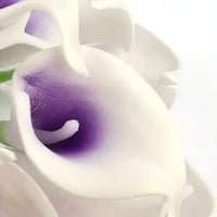 Calla Lily Umjetni cvjetovi Vjenčani mladenci buket kasni pravi dodir Kućni dekoracija za zabavu