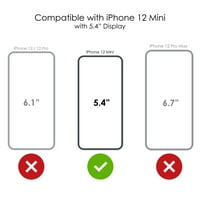 Distinconknk Clear Shootototoot hibridni slučaj za iPhone Mini - TPU branik, akril nazad, zaštitni ekran