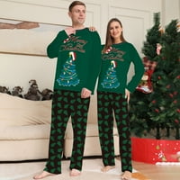Božićna porodica koja odgovara pidžamima za cijelo obiteljsko božićno drvce Print Xmas pidžama za djecu
