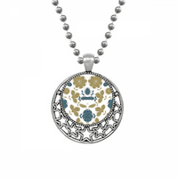 Dekorativni klasični cvjetni uzorak en ogrlice Privjesci Retro mjesečeve zvijezde Nakit