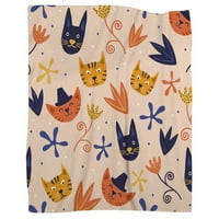 Šarene životinje Ležerne pokrivača Udobne topline Mekani plišani bake Super Soft 40 x60