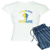 Cafepress - Podrška Ukrajini I stajam sa Ukrajinom Ukrai pidžama - Ženska lagana pidžama