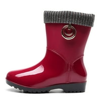 kišne cipele punk stil mid topli snježne čizme Ženske neklizne kiše cipele na otvorenom