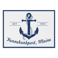 KenneBunkport, Maine, plavo i bijelo sidro