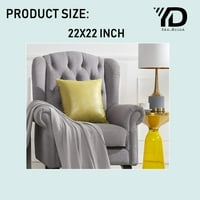 Velvet Dekorativni jastuci za bacanje, poklopci kauča jastuk, poklopci za jesen za kauč za kauč, od 2