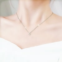 Keusn srebrne početne ogrlice za žene Zlatne ispunjene srebrne srebrne ogrlice za žene A Z abeceda Početne