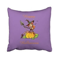 Winhome Good Witch sretan jastuk za bacanje Halloween clotwow coffeion coff jastučnice na dvije strane