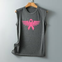 Cleariance sa podiznim rakom dojke Modne ležerne žene bez rukava bez rukava, okrugli vrat Bluze za majicu