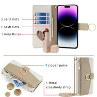 Torbica za Crossbody Wallet za Samsung Galaxy S23, premium blokiranje u boji PU kožna torbica sa držačem