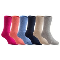 Lian Lifestyle Fantastična dječja para vunena čarapa za posade meka, divna i izdržljiva CGF obična boja