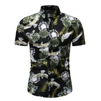 Petort Havajska majica za muškarce Muška majica kratkih rukava Black, L