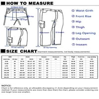 Matchstick Muški ravni prednji pamučni pamuk Slim Fit Stretch Casual Chino hlače za posao Jogger obuka