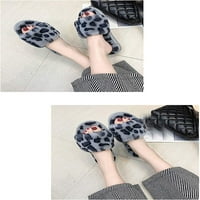 Ženske papuče Jednostavni klizni papuče Leopard papuče Plipeni papuče otvorene nožne sandale Ljetne papuče