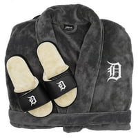 Islide siva Detroit Tigers Fau Krzneni klizni sandale i bundle