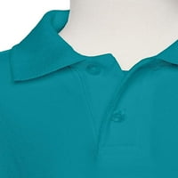 Dječaci Free Free Polo majica Kratki rukav - Pique Chambray ovratnik Udobno kvalitetno Aqua 4