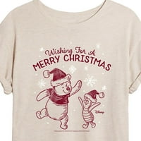 Disney Winnie The Pooh - Želeći se sretan Božić - Juniors idealna Flowy mišićna majica