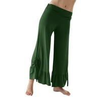 Struk Veličina boja hlače Labavi ravna casual joga ženska srednja solidna plus hlače plus veličine pantalone