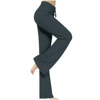 Giligiliso ženske hlače sa širokim nogama u širokim strukom Vježbajte tajice casual pantalone Yoga teretane