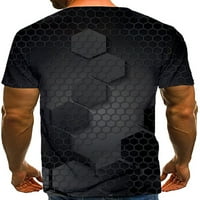 Avamo muškarci Okrugli vrat Majice 3D Štampani urbani hip hop košulje Pulover Club Streetwear Regular