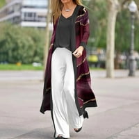 Lagana težina Kardigana Žene Ljeto Stajnu odjeću Ženska moda Ležerne prilike dugih rukava s dugim jaknom