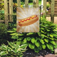 Red HotDog Realistic Hot Dog senf Ljeto Vintage Wiener Garden Zastava za zastavu Ukrasna zastava Banner