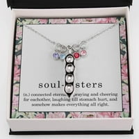 Ogrlica s dušem sestre, nerazička sestra, duša sestra poklon za najbolji prijatelj poklon