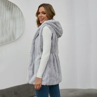 DTIDTPE jakna za jaknu za žene - 'Kratki kaputinski prsluk kaput toplijski jaknski kaput Otičnica Žene vrhovi zimski kaputi za žene