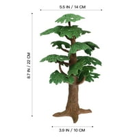Simulirano model modela minijaturnog čempresa Dekor drveća Živi lažni ukras za DIY pejzažne pejzaž