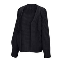 Strungten ženska pletena rukava plišana labava velika veličina gornji odjeća na vrhu Dressy Bluze za