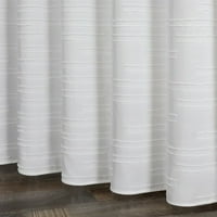Bijeli tuš za zavjese 3D reljefni geometrijski poliester bijeli vodootporni tkanini zastove za tuširanje