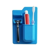 Svemirska četkica četkica četkica za zube Organizator tuša silikonska kupaonica Odrezana britva, plava