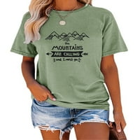 Mountain Majica za kuhanje pješačke majice Žene Majica Atletska majica kratkih rukava