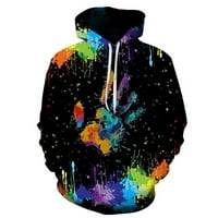 Tosmy Muška dukserica jesen zima nova moda opuštena udobna boja tiskani muški sportovi Velike veličine Street Wear Hoodie Dukseri za muškarce