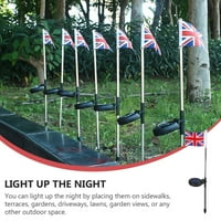 LED ukrasna svjetiljka solarna kopnena lampica Nacionalni zastava Lampica za travnjak