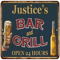 Justicen Green Bar i grill znak Matte Finish Metal 116240044786