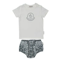 Moncler Kids Logo-Print Bandana Culotte i majica, veličina 2Y