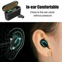 Sportske bežične ušice Bluetooth 5. Slušalice 30h Vrijeme za reprodukciju sa kućištem za punjenje u ušima u stereo zvučnim slušalicama sa MIC-om