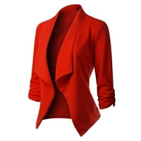HGW kaputi za žene plus veličine Žene Blazers kaput Slim Cardigan Radna kancelarijska jakna o rukavu